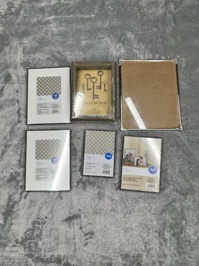 Mainstays Black and Brown Mixed Photo Frame Set